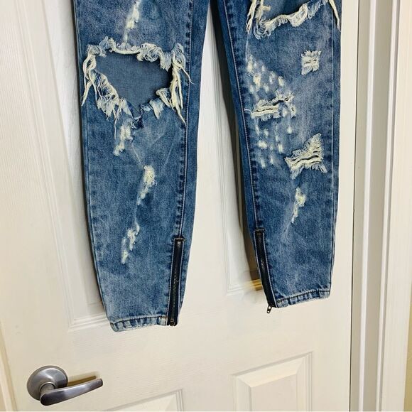 One BY ONE TEASPOON Trashed Free bird Jeans Size 27 - Picture 6 of 12